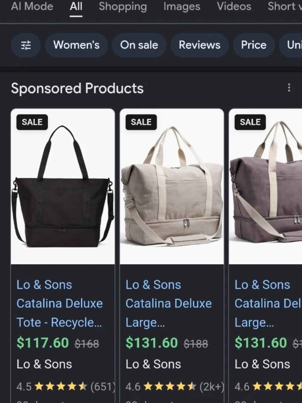 Lo & Sons Catalina Deluxe Tote - Black